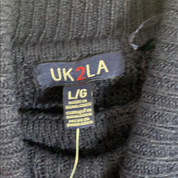 Navy Blue Turtle Neck Sweater - Picture 4 of 4